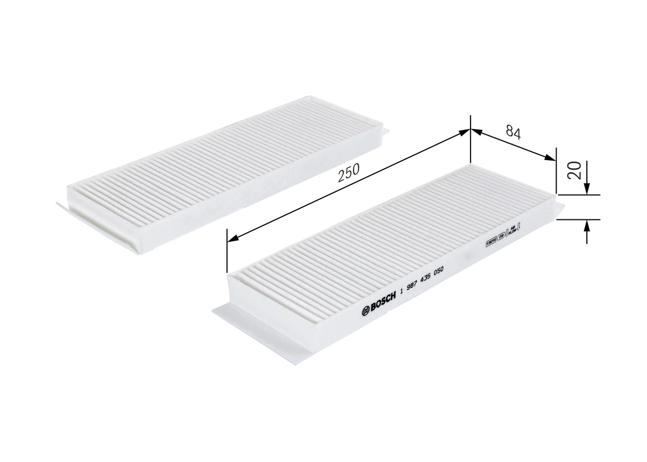 Filtre, air de l'habitacle BOSCH 1 987 435 050