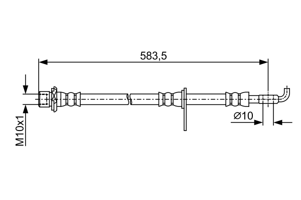 Flexible de frein BOSCH 1 987 481 908