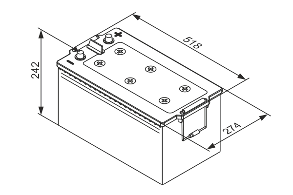 Batterie de démarrage BOSCH 0 092 TE0 888