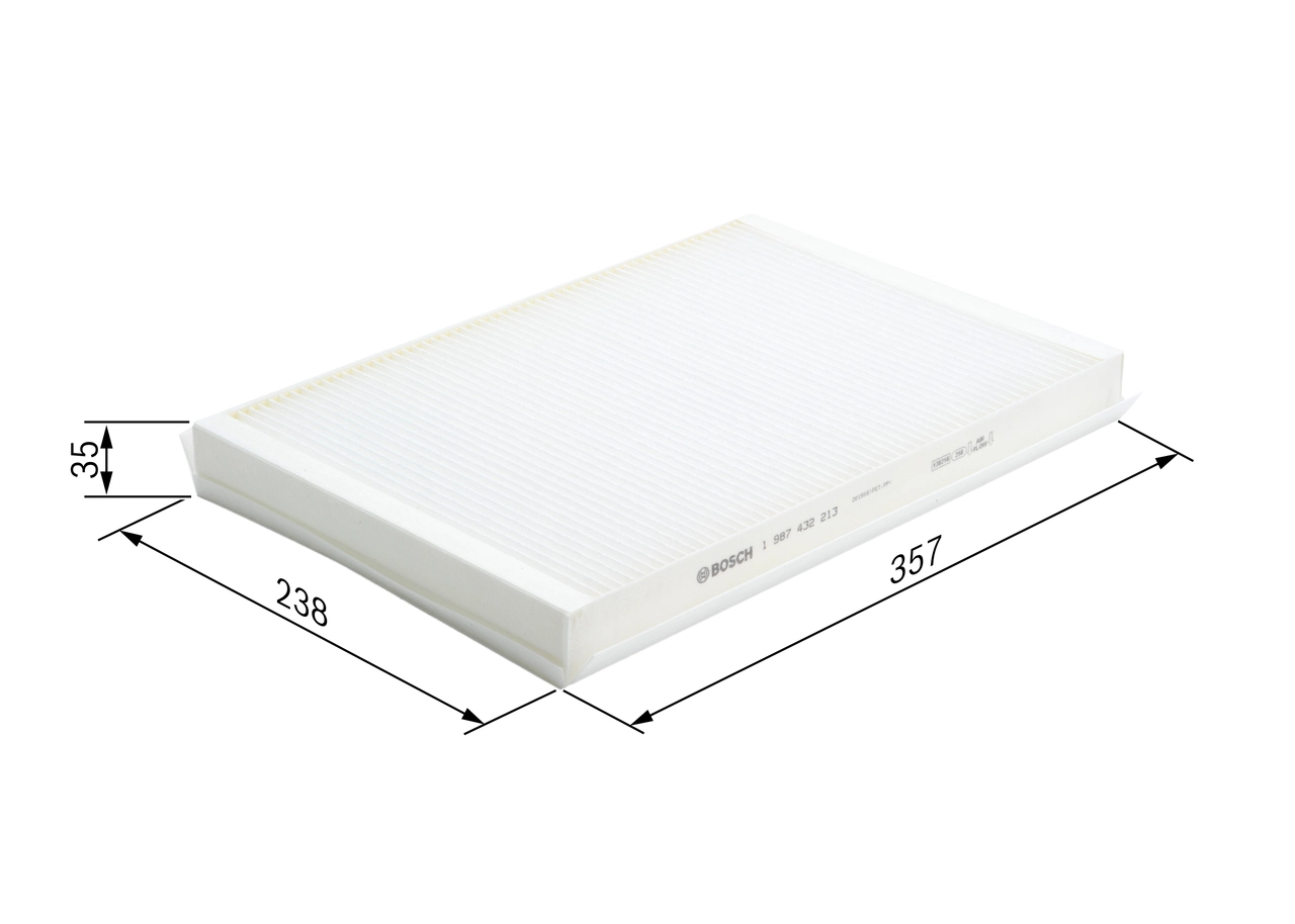 Filtre, air de l'habitacle BOSCH 1 987 432 213