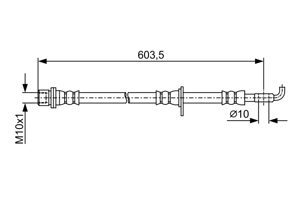 Flexible de frein BOSCH 1 987 481 910