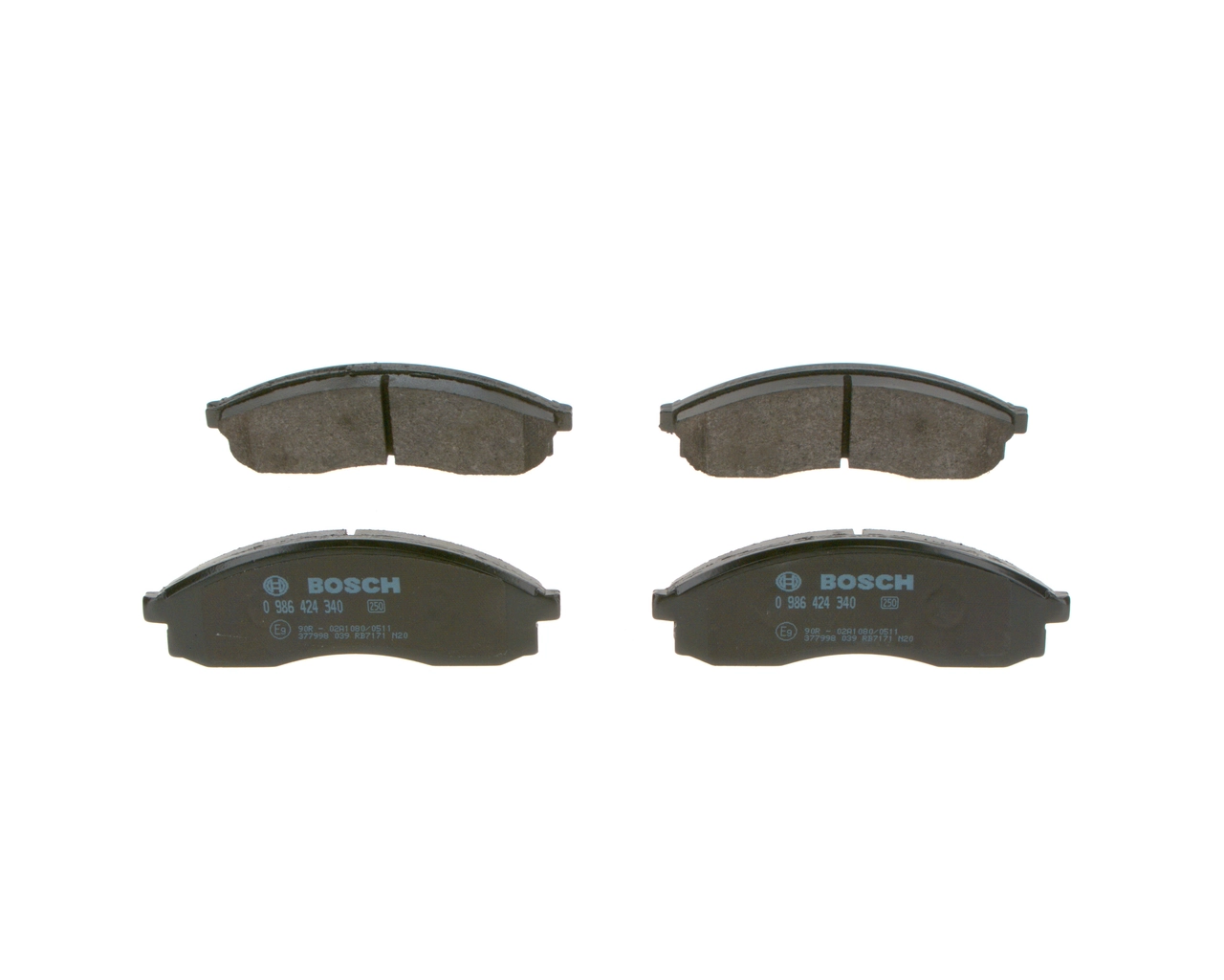 BOSCH 0 986 424 340 — Гальмівні колодки, дискові