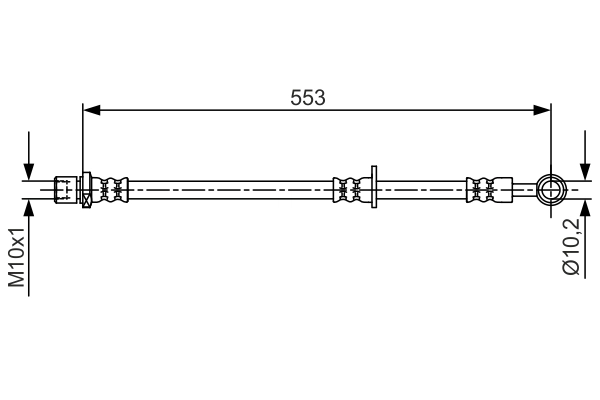Flexible de frein BOSCH 1 987 481 710