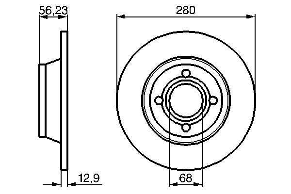 Disque de frein BOSCH 0 986 478 131