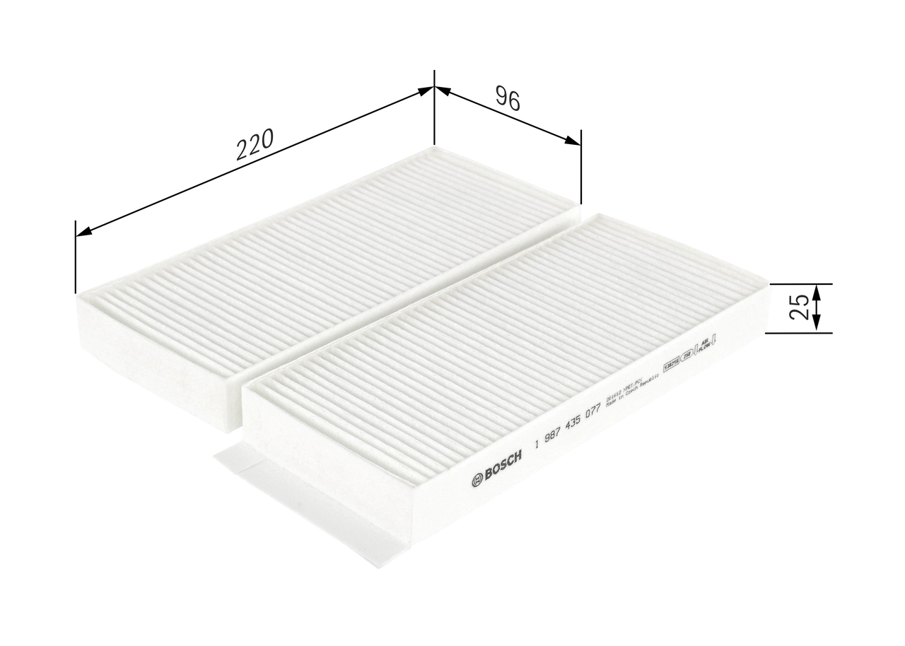 Filtre, air de l'habitacle BOSCH 1 987 435 077