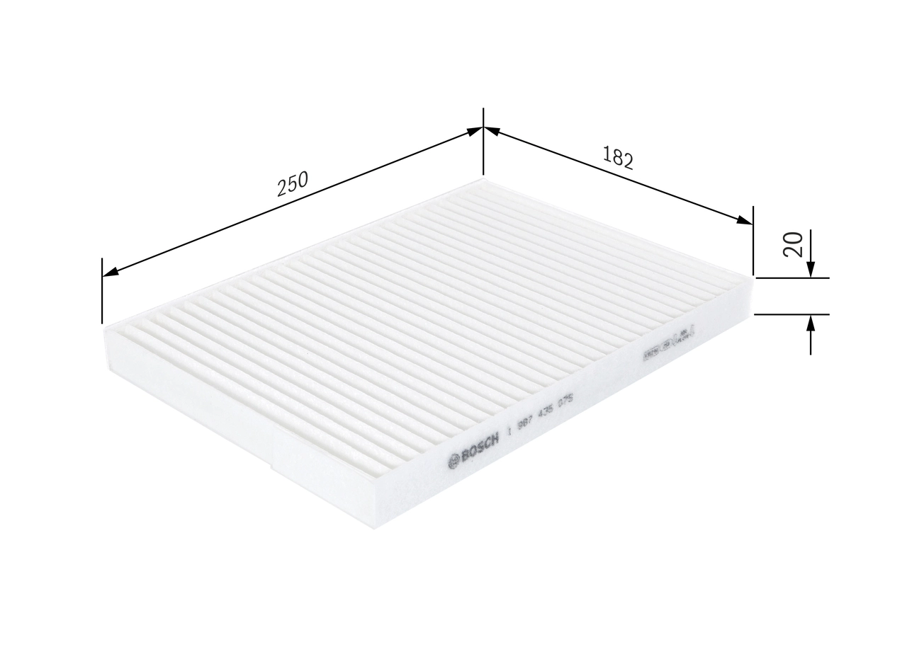 Filtre, air de l'habitacle BOSCH 1 987 435 075