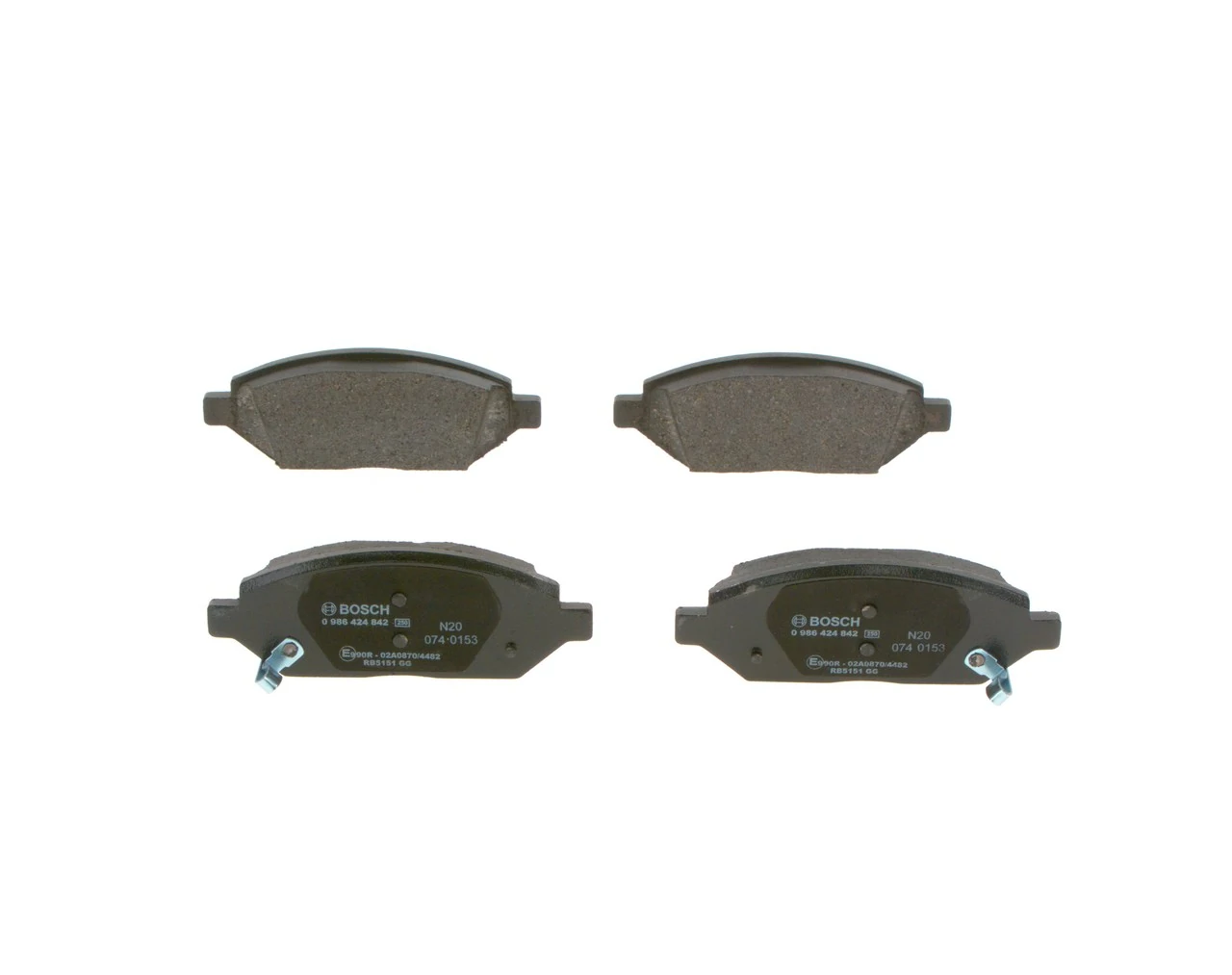 Kit de plaquettes de frein, frein a disque