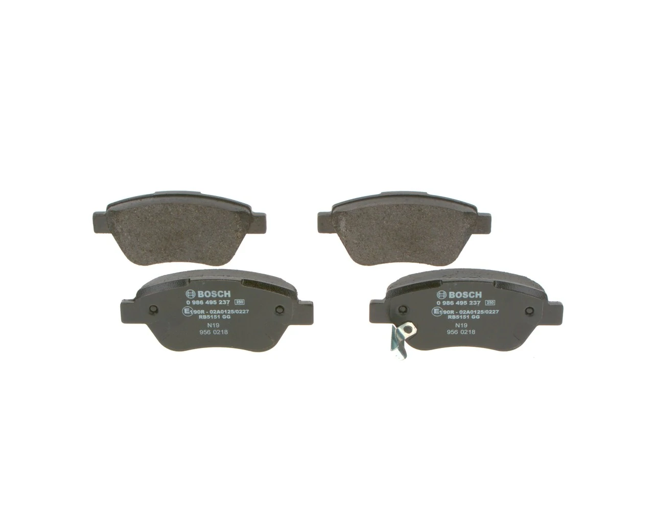 Комплект гальмівних колодок BOSCH (0986495237)