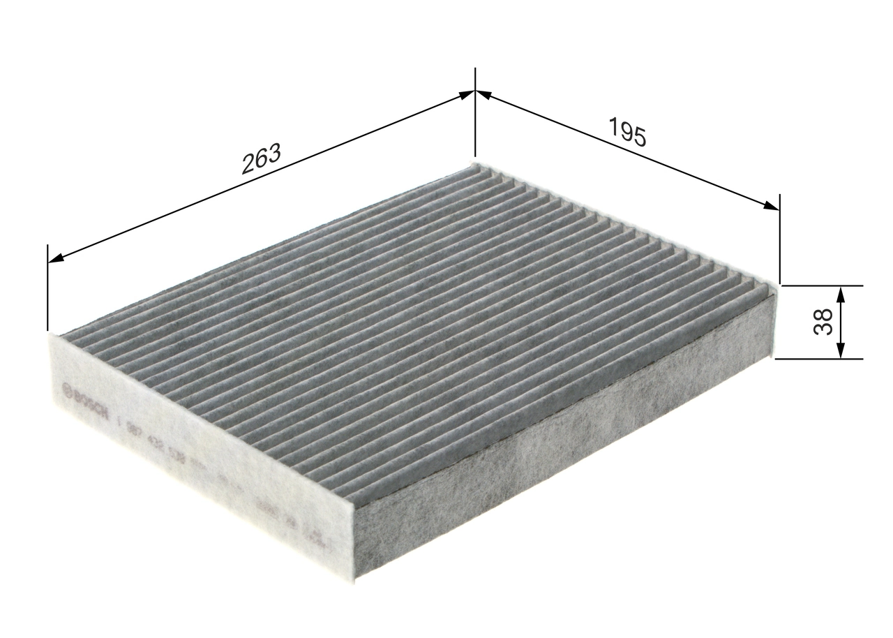 Filtre, air de l'habitacle BOSCH 1 987 432 538