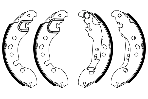 Jeu de mâchoires de frein BOSCH 0 986 487 921