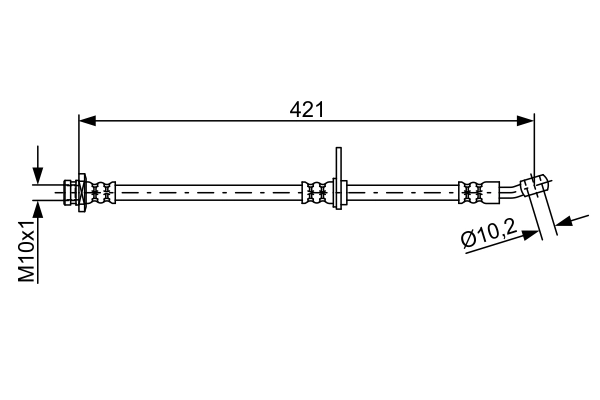 Flexible de frein BOSCH 1 987 481 856