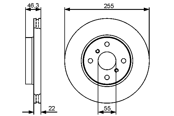 Disque de frein BOSCH 0 986 479 430