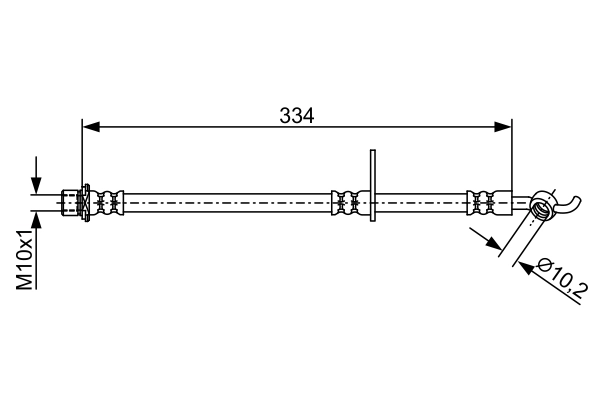 Flexible de frein BOSCH 1 987 481 930