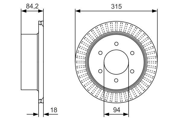 Disque de frein BOSCH 0 986 479 C32
