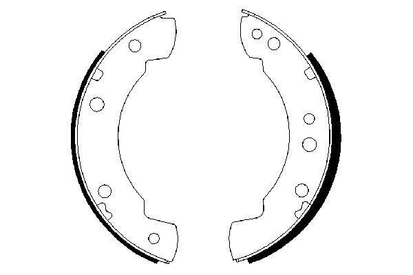 Jeu de mâchoires de frein BOSCH 0 986 487 232