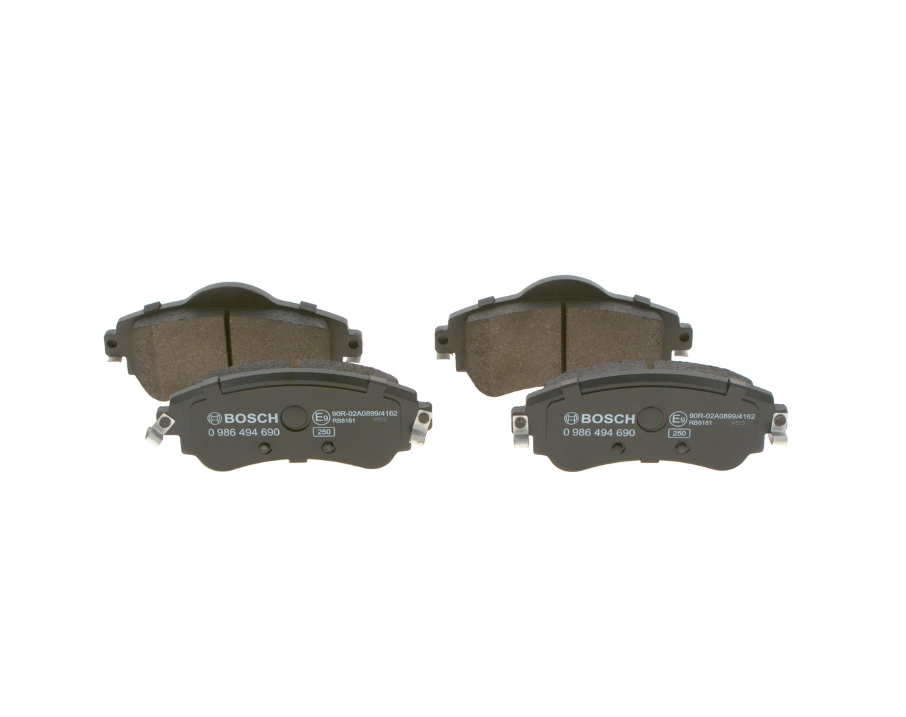 BOSCH 0 986 494 690 — Гальмівні колодки, дискові