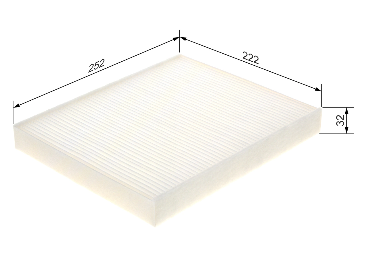 Filtre, air de l'habitacle BOSCH 1 987 435 135
