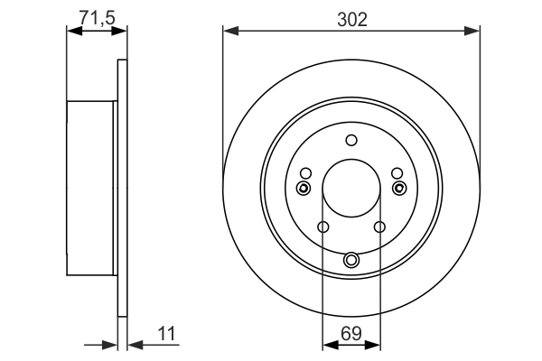 Disque de frein BOSCH 0 986 479 C15