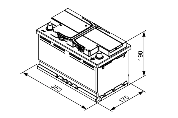 Batterie de démarrage BOSCH 0 092 T30 130