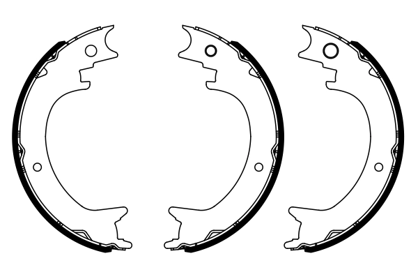 Jeu de mâchoires de frein, frein de stationnement BOSCH 0 986 487 945