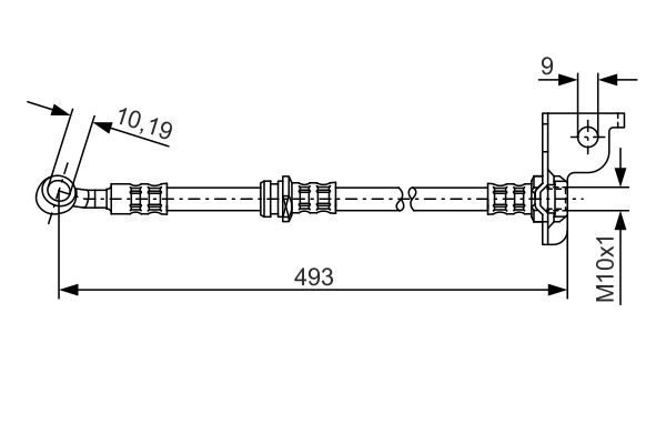 Flexible de frein BOSCH 1 987 476 370