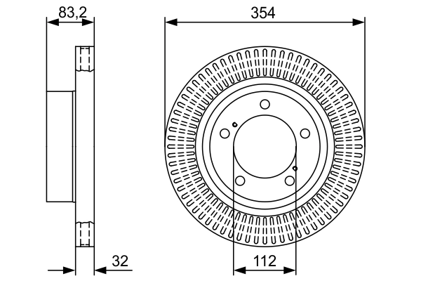 BOSCH 0 986 479 V50 — Гальмівний диск