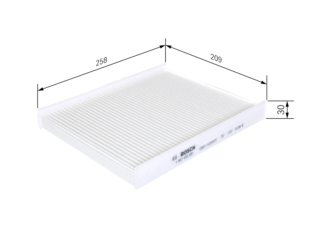 Filtre, air de l'habitacle BOSCH 1 987 435 081