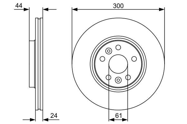 Disque de frein BOSCH 0 986 479 554
