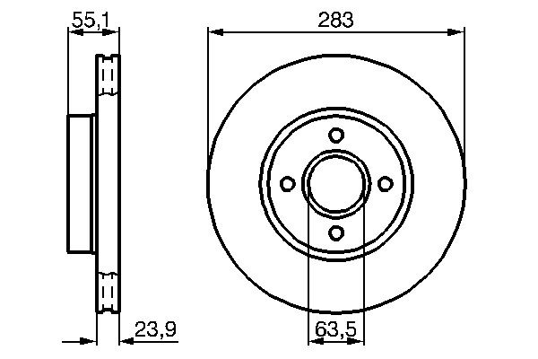 Disque de frein BOSCH 0 986 478 814