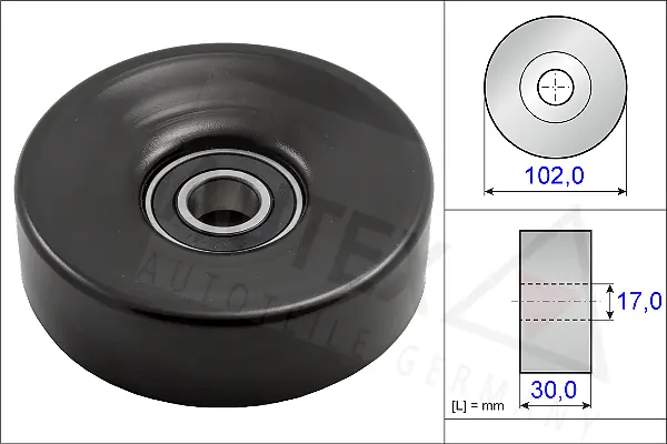 Tensioner Pulley, V-ribbed belt