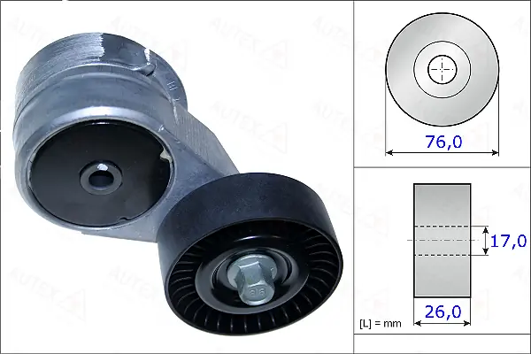 Belt Tensioner, V-ribbed belt