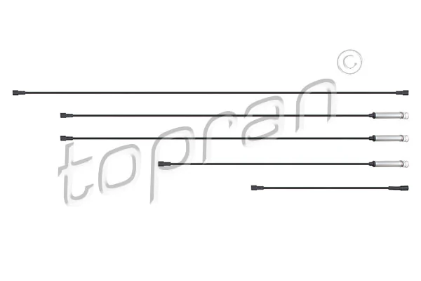 Kit de câbles d'allumage TOPRAN 202 512