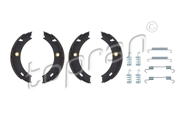 Jeu de mâchoires de frein, frein de stationnement TOPRAN 110 456