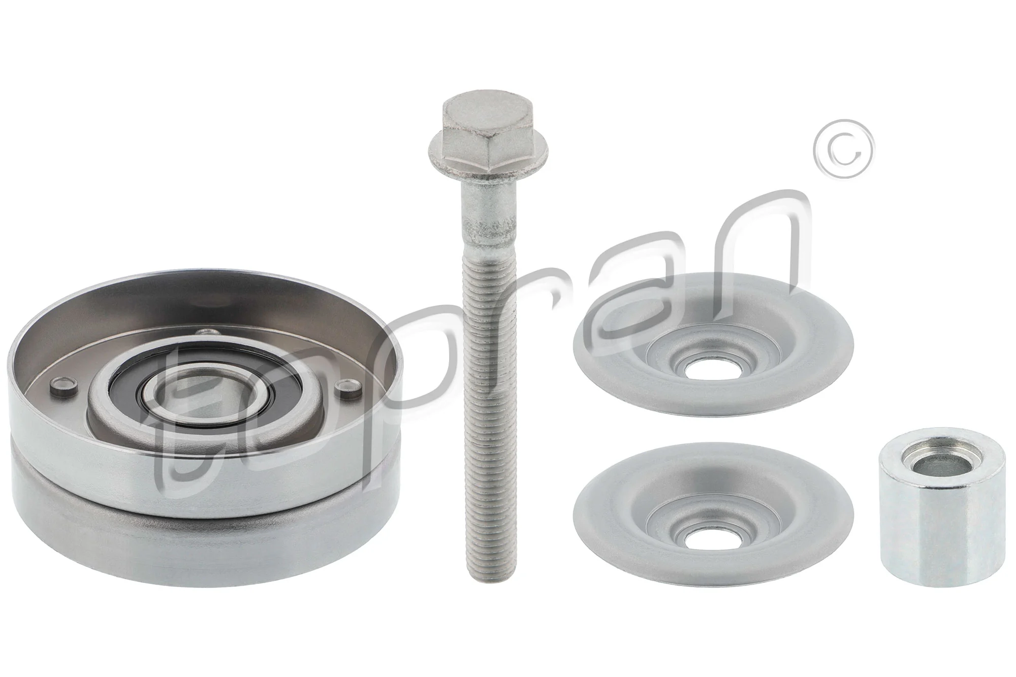 Poulie renvoi/transmission, courroie trapézoïdale à nervures TOPRAN 113 626