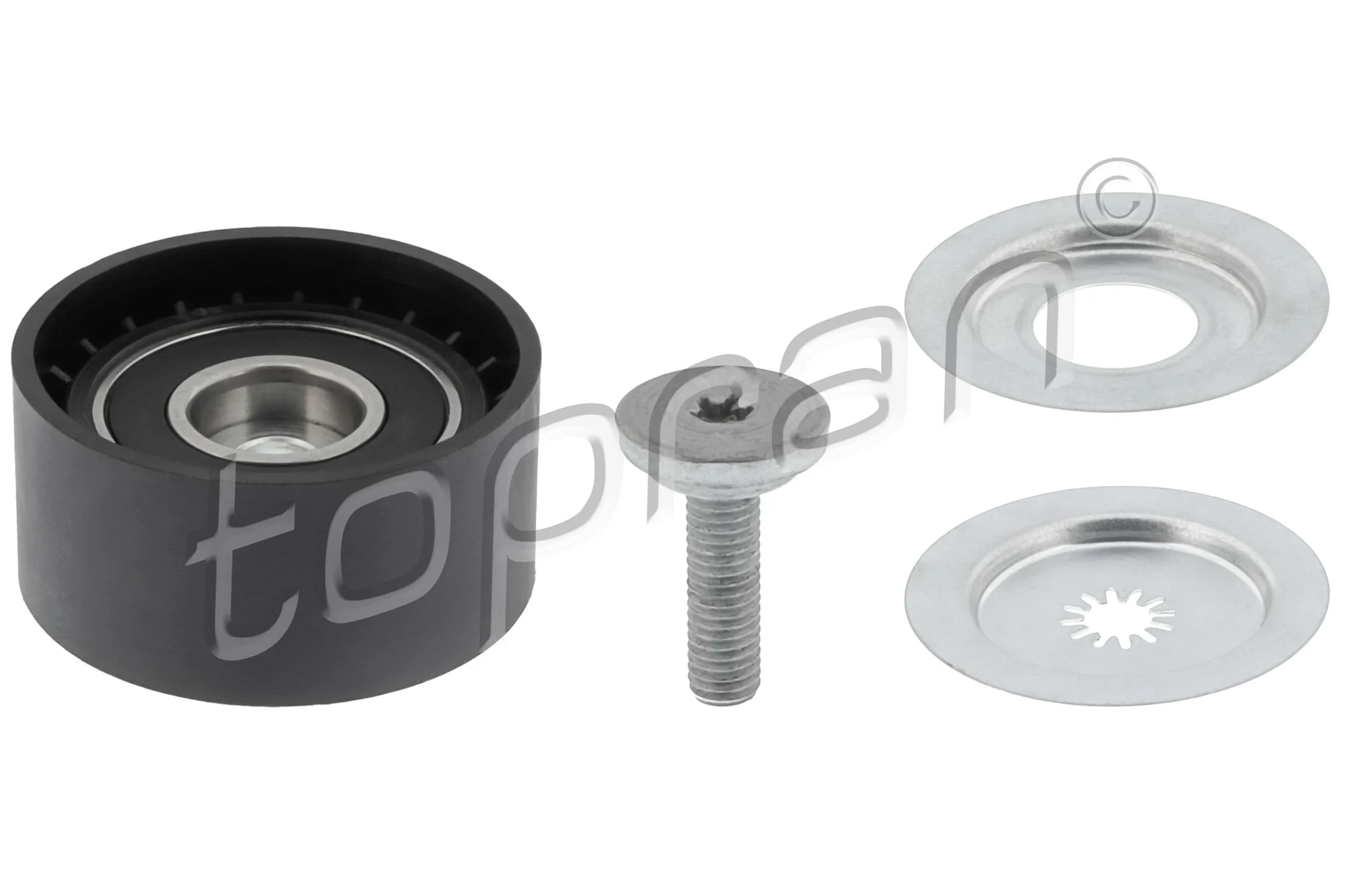 Poulie renvoi/transmission, courroie trapézoïdale à nervures TOPRAN 408 691