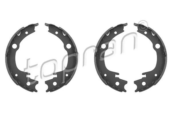 Jeu de mâchoires de frein, frein de stationnement TOPRAN 633 903