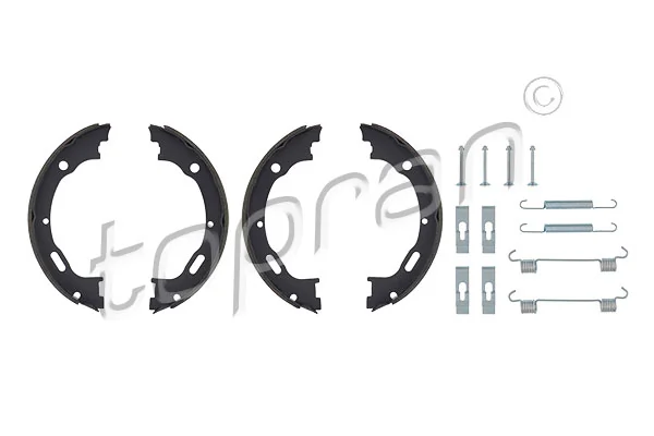 Jeu de mâchoires de frein, frein de stationnement TOPRAN 401 840