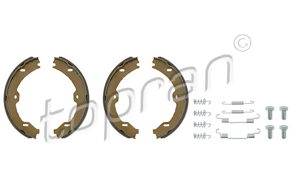 Jeu de mâchoires de frein, frein de stationnement TOPRAN 401 026
