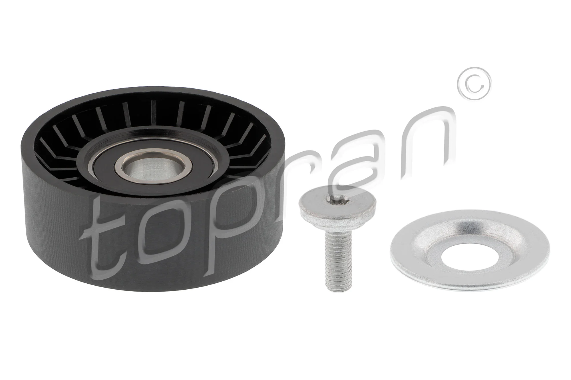 Poulie renvoi/transmission, courroie trapézoïdale à nervures TOPRAN 408 443