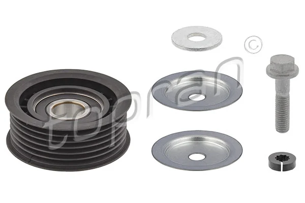 Poulie renvoi/transmission, courroie trapézoïdale à nervures TOPRAN 408 815