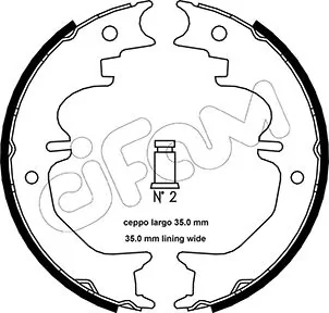 Brake Shoe Set, parking brake