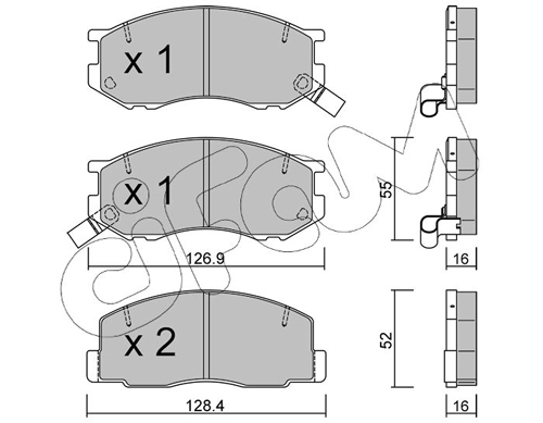Brake Pad Set, disc brake