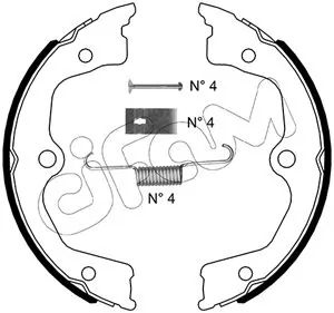 Brake Shoe Set, parking brake