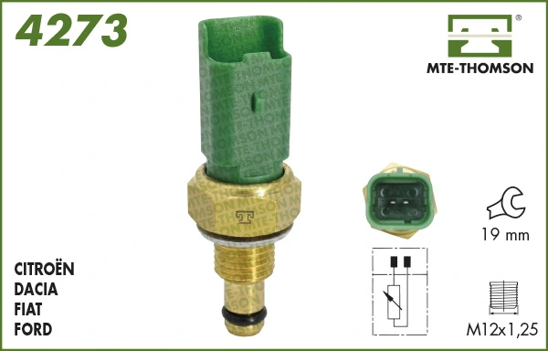 Sensor, coolant temperature