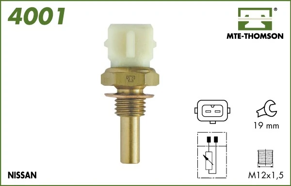 Sensor, coolant temperature