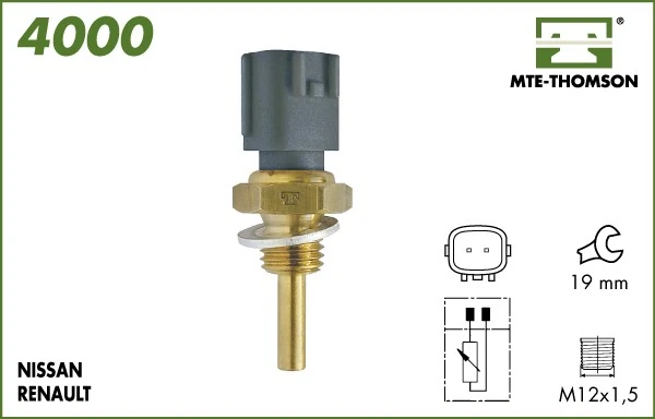 Sensor, coolant temperature