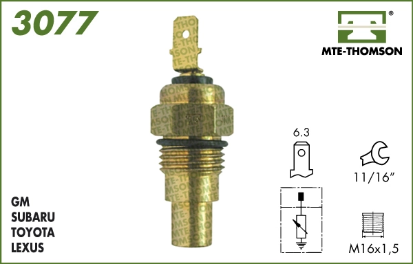 Sensor, coolant temperature