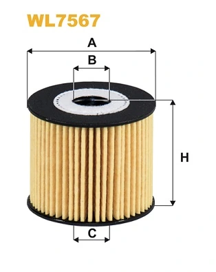 WIX FILTERS WL7567 — Фільтр оливний HYUNDAI TUCSON II, KIA CEED II 1.6 CRDI 18- (вир-во WIX-FILTERS)