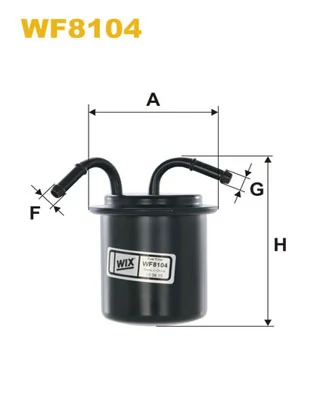 WIX FILTERS WF8104 — Фільтр паливний SUBARU LEGACY PP909/WF8104 (вир-во WIX-FILTERS)