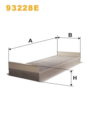 Filtre, air de l'habitacle WIX FILTERS 93228E